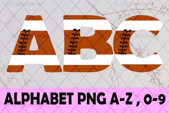 American Football Alphabet Font for Graphics and Crafts Branding