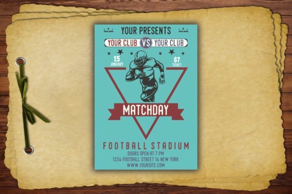 American Football Match Flyer Print Temp: A Brand Designer’s Review