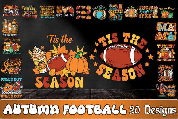 Autumn Football SVG Bundle: Graphics for Crafts & Local Branding