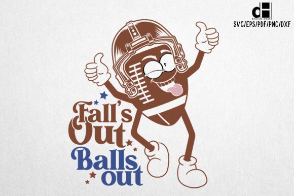 Fall’s out Balls out-Football SVG Design: A Graphics Crafts Review