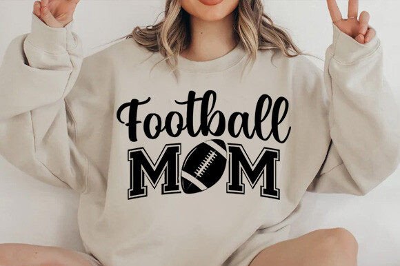 Football Mom Digital Cutting File: Graphics & Crafts for Publishers