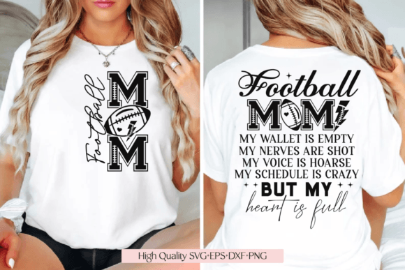 Football Mom Svg Graphics for Crafts & Branding
