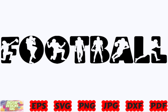 Football SVG Graphics for Sport Crafts & Mom-Themed Designs