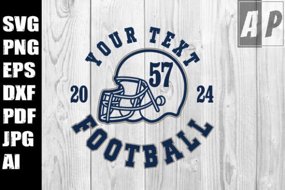 Football Team Template & Shirts for Crafts & Graphics