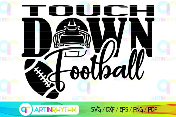 Football Touch Down Graphics for Crafts & Branding
