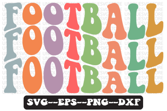 Football Wavy Retro Svg Design Review