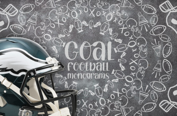 Goal Football Monograms: Graphics & Crafts for Digital Sellers