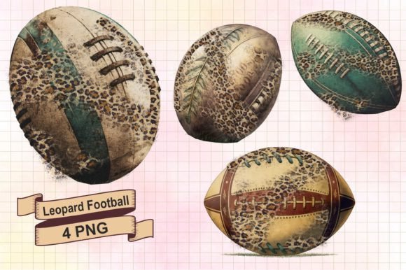 Leopard Football Sublimation: Bold Graphics for Crafts