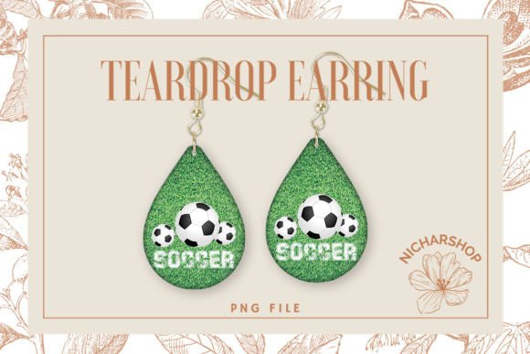 Soccer Football Sport Teardrop Earring3 Graphics Review