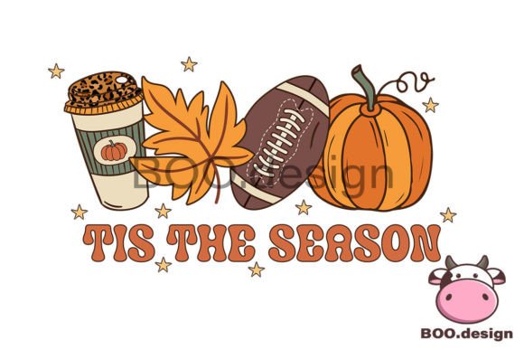 Tis the Season Png, Football Png, Fall Graphics Crafts