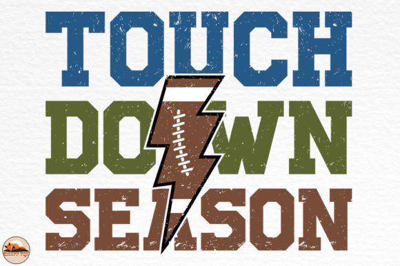 Touchdown Season Football Sublimation Graphics for Crafts